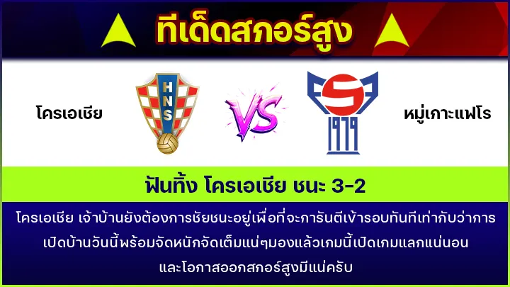 ทีเด็ดสกอร์สูง