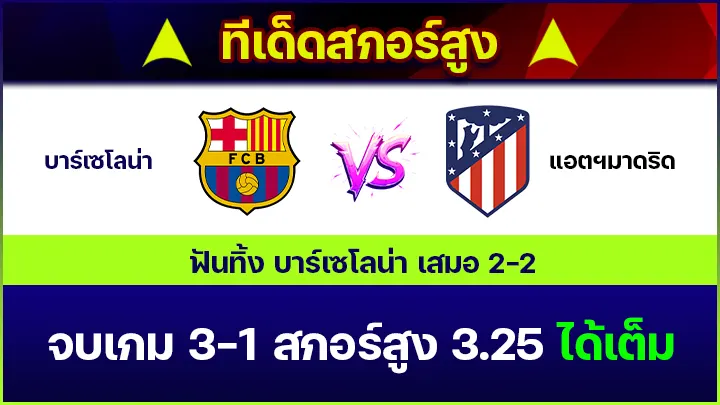 ทีเด็ดสกอร์สูง
