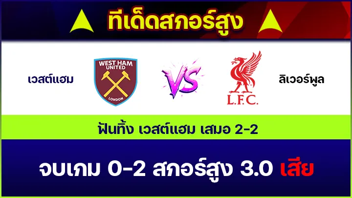 ทีเด็ดสกอร์สูง